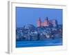 View with Duomo from Beach, Cefalu, Sicily, Italy-Walter Bibikow-Framed Photographic Print