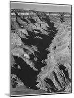 View With Shadowed Ravine "Grand Canyon From South Rim 1941" Arizona.  1941-Ansel Adams-Mounted Art Print