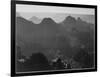 View With Shrub Detail In Foreground "Grand Canyon National Park" Arizona. 1933-1942-Ansel Adams-Framed Art Print