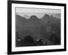 View With Shrub Detail In Foreground "Grand Canyon National Park" Arizona. 1933-1942-Ansel Adams-Framed Art Print