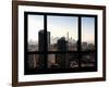 View with the One World Trade Center (1WTC) - Theater District, Manhattan, New York, USA-Philippe Hugonnard-Framed Photographic Print