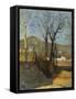 View with Trees, Country Study Triptych, 1861-Silvestro Lega-Framed Stretched Canvas