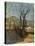 View with Trees, Country Study Triptych, 1861-Silvestro Lega-Stretched Canvas