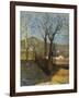 View with Trees, Country Study Triptych, 1861-Silvestro Lega-Framed Giclee Print