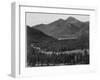 View With Trees In Foreground Barren Mountains In Bkgd "In Rocky Mountain NP" Colorado 1933-1942-Ansel Adams-Framed Art Print