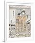 Viewing Cherry Blossoms-Torii Kiyonaga-Framed Giclee Print