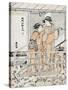 Viewing Cherry Blossoms-Torii Kiyonaga-Stretched Canvas