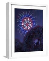 Viewing Fireworks-April Hartmann-Framed Giclee Print