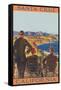 Viewing Headlands from Deck, Santa Cruz, California-null-Framed Stretched Canvas