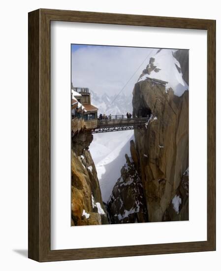 Viewing Platform and Walkway, Aiguille Du Midi, Chamonix-Mont-Blanc, French Alps, France, Europe-Richardson Peter-Framed Photographic Print