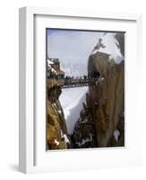 Viewing Platform and Walkway, Aiguille Du Midi, Chamonix-Mont-Blanc, French Alps, France, Europe-Richardson Peter-Framed Photographic Print