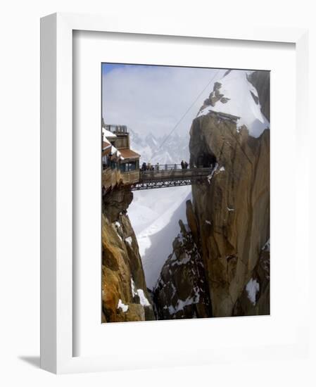 Viewing Platform and Walkway, Aiguille Du Midi, Chamonix-Mont-Blanc, French Alps, France, Europe-Richardson Peter-Framed Photographic Print