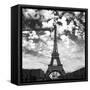 Viewing the Eiffel-David Innes-Framed Stretched Canvas