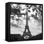 Viewing the Eiffel-David Innes-Framed Stretched Canvas