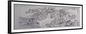 Viewing the Waterfalls at Longqiu, 1847-Dai Xi-Framed Premium Giclee Print