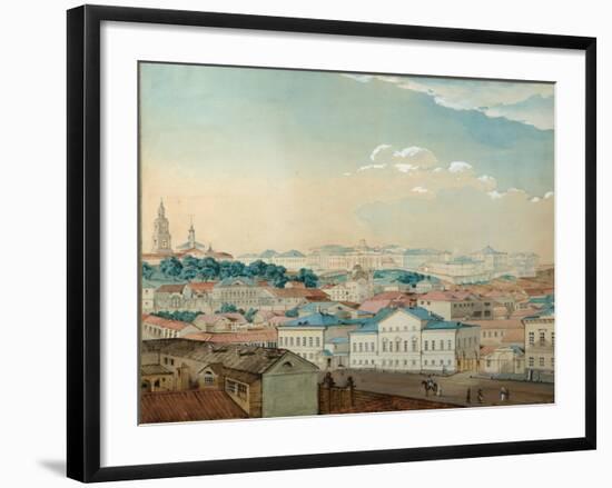 Viewof the Kazan University from the Bolaq, 1842-Andrei Nikolayevich Rakovich-Framed Giclee Print