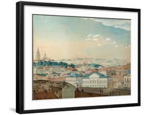 Viewof the Kazan University from the Bolaq, 1842-Andrei Nikolayevich Rakovich-Framed Giclee Print