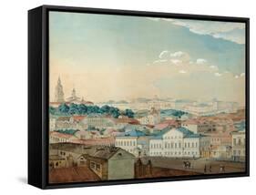 Viewof the Kazan University from the Bolaq, 1842-Andrei Nikolayevich Rakovich-Framed Stretched Canvas