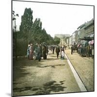 Viewpoint of the Charles Jean Street Leading to the Castle, Oslo (Former Christiania), Norway-Leon, Levy et Fils-Mounted Photographic Print