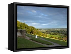 Viewpoint on Box Hill, 2012 Olympics Cycling Road Race Venue, View South over Brockham, Near Dorkin-John Miller-Framed Stretched Canvas