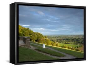 Viewpoint on Box Hill, 2012 Olympics Cycling Road Race Venue, View South over Brockham, Near Dorkin-John Miller-Framed Stretched Canvas