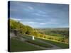 Viewpoint on Box Hill, 2012 Olympics Cycling Road Race Venue, View South over Brockham, Near Dorkin-John Miller-Stretched Canvas