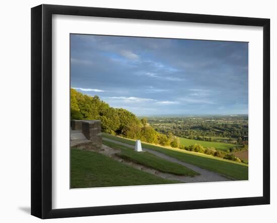 Viewpoint on Box Hill, 2012 Olympics Cycling Road Race Venue, View South over Brockham, Near Dorkin-John Miller-Framed Photographic Print