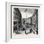 Views and Public Buildings in the City of Boston: View of Franklin Street-null-Framed Giclee Print