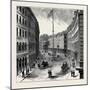 Views and Public Buildings in the City of Boston: View of Franklin Street-null-Mounted Giclee Print