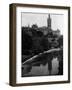 Views Glasgow University with the River Kelvin Flowing Alongside-null-Framed Photographic Print