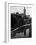 Views Glasgow University with the River Kelvin Flowing Alongside-null-Framed Photographic Print