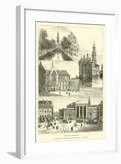 Views in Amsterdam-null-Framed Giclee Print