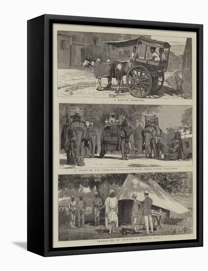 Views in India-Alfred Chantrey Corbould-Framed Stretched Canvas