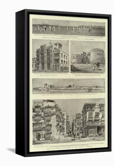 Views in Jeddah, the Scene of the Recent Outbreak-Henry William Brewer-Framed Stretched Canvas