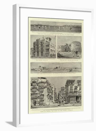 Views in Jeddah, the Scene of the Recent Outbreak-Henry William Brewer-Framed Giclee Print