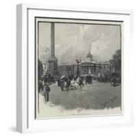 Views in London, Trafalgar Square-George L. Seymour-Framed Giclee Print