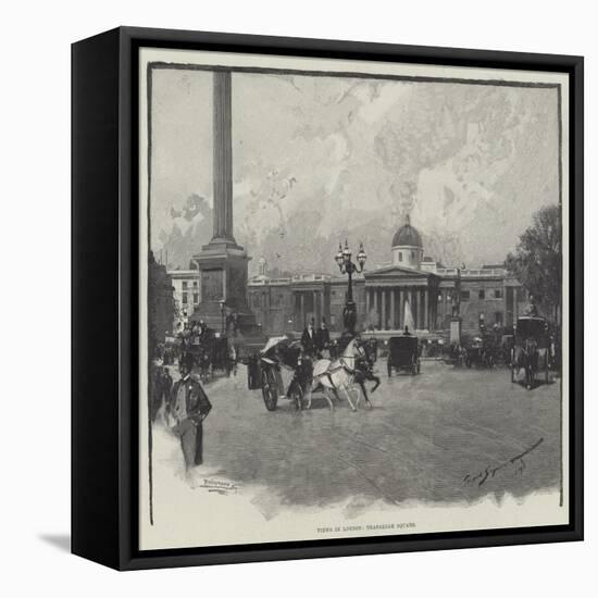 Views in London, Trafalgar Square-George L. Seymour-Framed Stretched Canvas