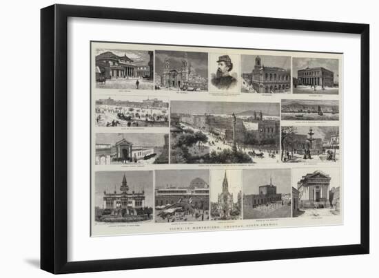 Views in Montevideo, Uruguay, South America-null-Framed Giclee Print