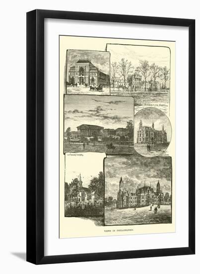 Views in Philadelphia-null-Framed Giclee Print