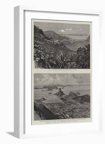 Views in Rio De Janeiro, South America-null-Framed Giclee Print