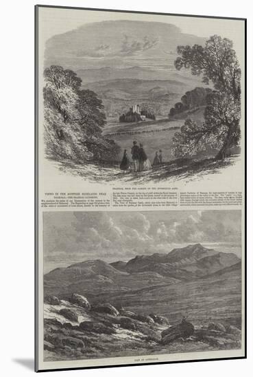 Views in the Scottish Highlands Near Balmoral, the Braemar Gathering-Edmund Morison Wimperis-Mounted Giclee Print