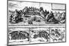 Views of Aden, Mombaza, Quiloa and Cefala, from Georg Braun's 'Civitates Orbis Terrarum',…-Georg and Hogenberg, Franz Braun-Mounted Giclee Print