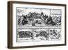 Views of Aden, Mombaza, Quiloa and Cefala, from Georg Braun's 'Civitates Orbis Terrarum',…-Georg and Hogenberg, Franz Braun-Framed Premium Giclee Print