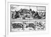 Views of Aden, Mombaza, Quiloa and Cefala, from Georg Braun's 'Civitates Orbis Terrarum',…-Georg and Hogenberg, Franz Braun-Framed Giclee Print