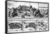 Views of Aden, Mombaza, Quiloa and Cefala, from Georg Braun's 'Civitates Orbis Terrarum',…-Georg and Hogenberg, Franz Braun-Framed Stretched Canvas