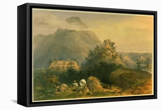 Views of Ancient Monuments in Palenque, Illustration from 'Incidents of Travel in Central…-Frederick Catherwood-Framed Stretched Canvas
