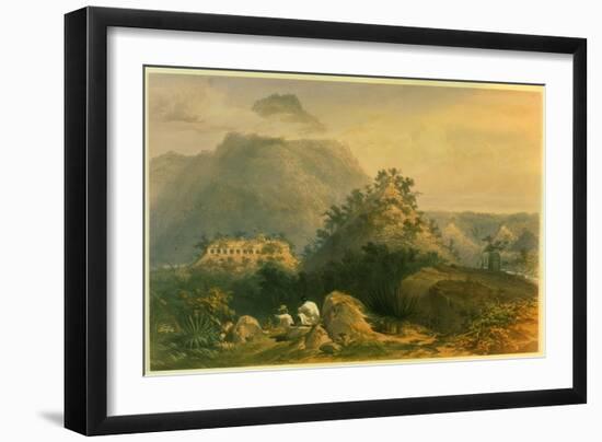 Views of Ancient Monuments in Palenque, Illustration from 'Incidents of Travel in Central…-Frederick Catherwood-Framed Giclee Print