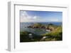 Views of Atlantic Surf at Rumps Point, Pentire Headland, North Cornwall, England-Peter Barritt-Framed Photographic Print