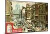 Views of Capitals: Fleet Street, London, C1900-null-Mounted Giclee Print