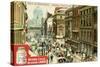 Views of Capitals: Fleet Street, London, C1900-null-Stretched Canvas